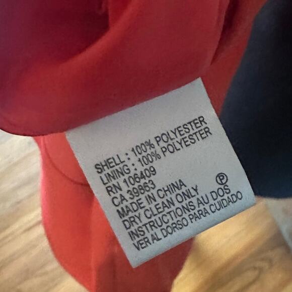 Tahari Red Knee-Length Sheath Dress – Classic Elegance, Minor Spots - Picture 9 of 10